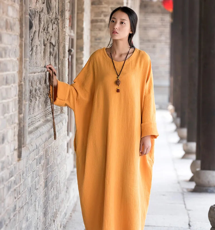 Cotton Maxi Dress Elegance