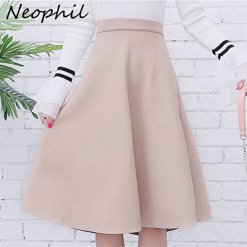 Vintage Suede Midi Skirt